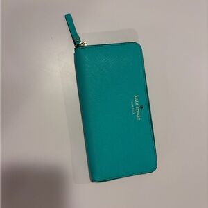 Kate Spade Turquoise and Cream Wallet